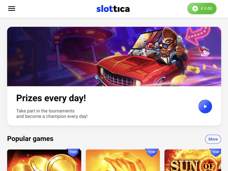 Lightning Roulette game at Slottica online casino - registration