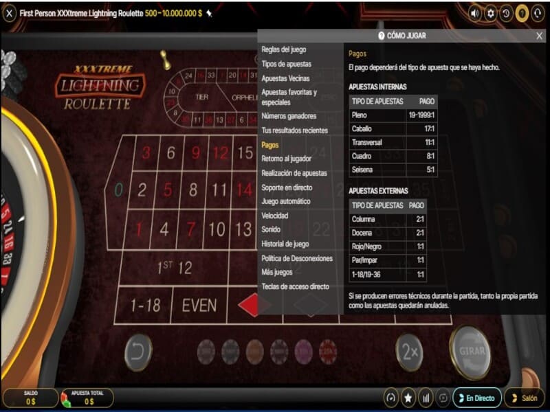 Spielen Sie First Person XXXtreme Lightning Roulette kostenlos und um echtes Geld