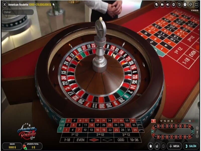 Funciones del juego Live American Roulette