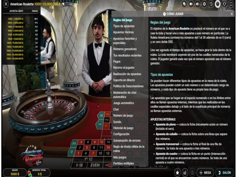 Play American Roulette for free and for real money