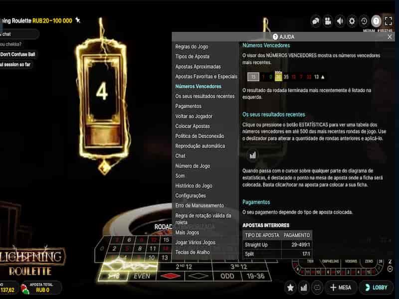 Revisão: Lightning roulette interessante e jogo online 