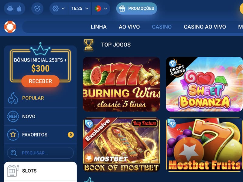 Registo de casino online Mostbet