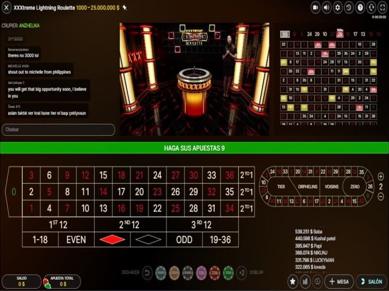 Wo kann man XXXTreme Lightning Roulette spielen